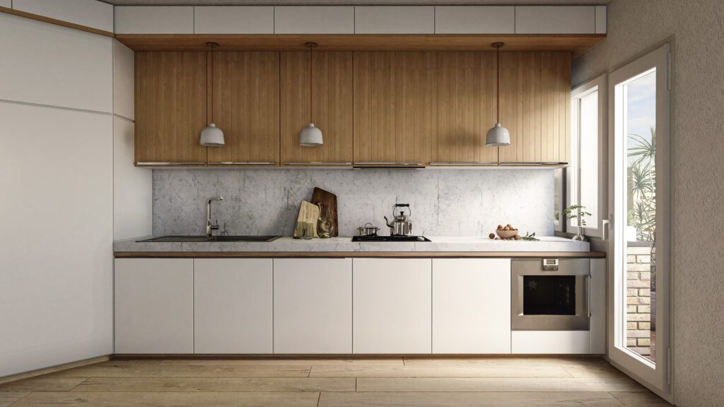 Render Cocina _ reforma de apartamento Barcelona_