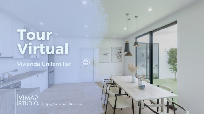 Tour Virtual de una Vivienda Unifamiliar en Ibiza . render panorámico